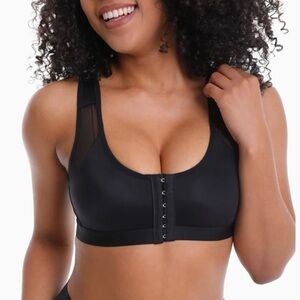 Shapedly Wireless Posture Corrector Bra Black